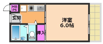 【間取り】 | 光栄ハイツ芥川