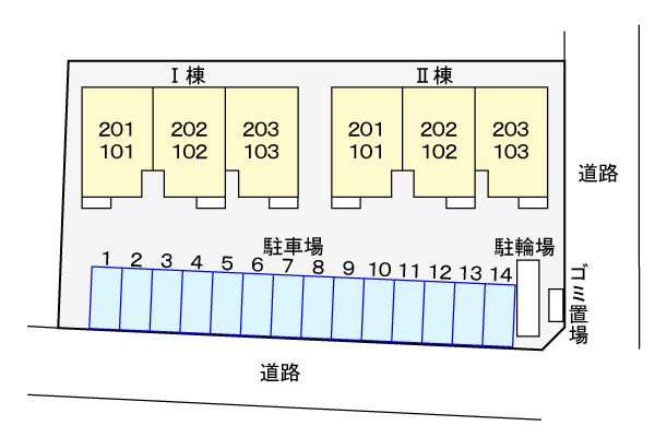 パスィオンⅠ　　刈谷市の賃貸ならクラスホーム刈谷店の駐車場