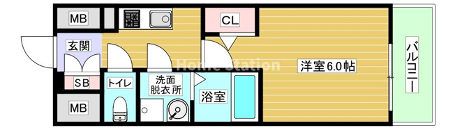 【間取り】 | エスリードレジデンス大阪福島フロント