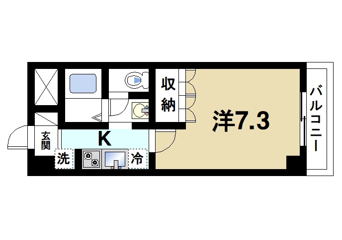 グリーンフィール大宮の間取り|ゆったりと使える間取りです。