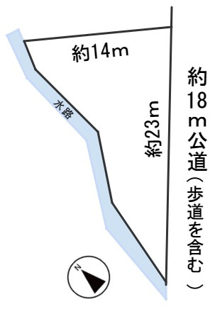 ６２８６２　岐阜市天池2丁目土地の区画図