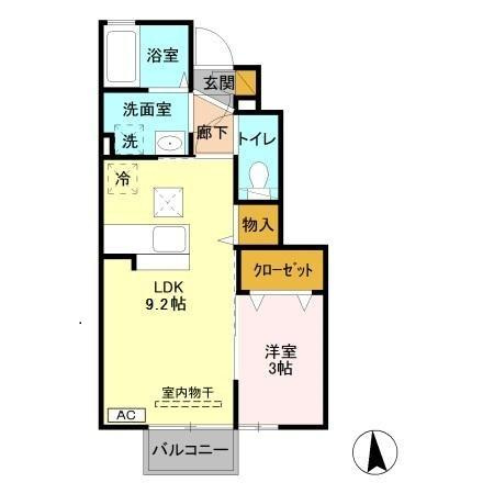 きらら　五番館の間取り