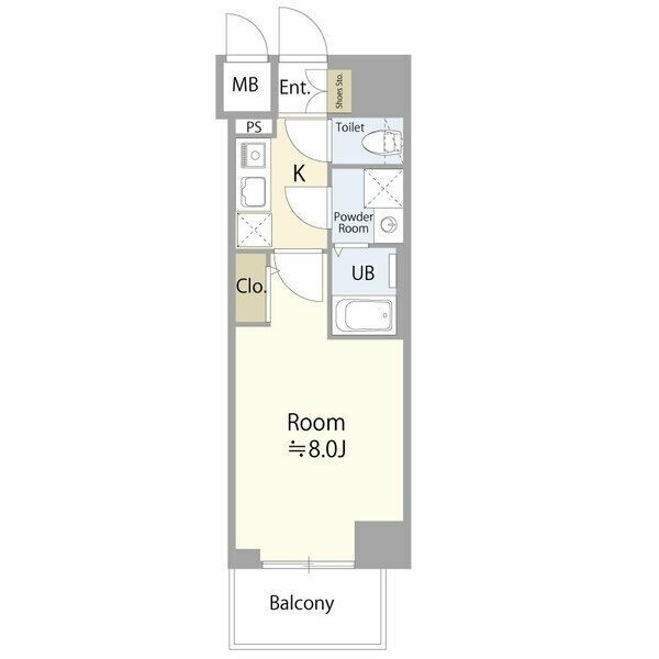 エスリード栄 THE PARKの間取り