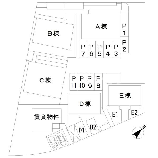 シェソワの駐車場