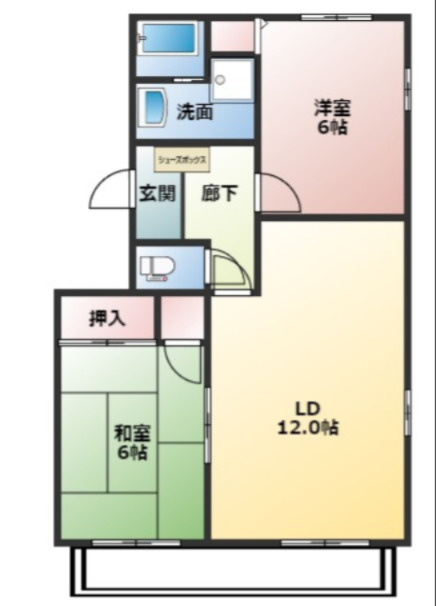 サンハイツ小森野Cの間取り