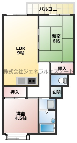 K・OJフラッツの間取り