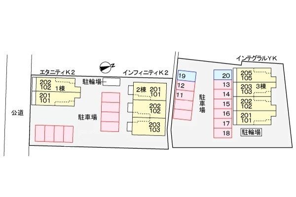 インテグラルＹＫ　　　刈谷市近郊の賃貸はクラスホームの駐車場