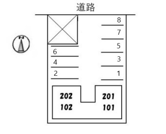 【区画図】 | ハイライズ羽原