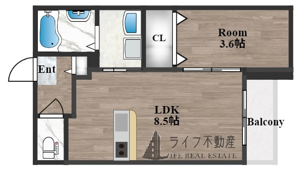 パロス西堤の間取り