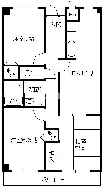 マイシティ303の間取り