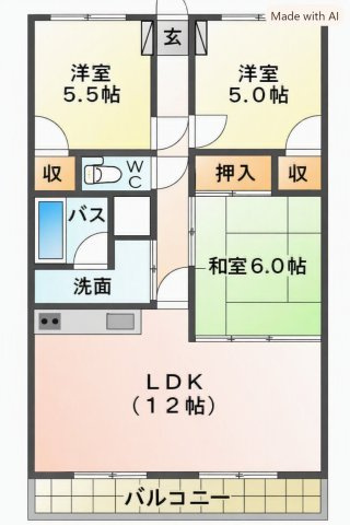 エステート1の間取り