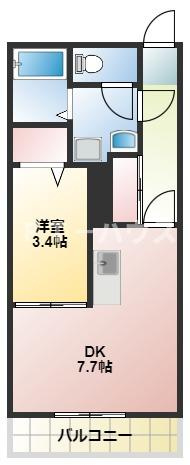 金太郎ヒルズ２０４　３０３の間取り