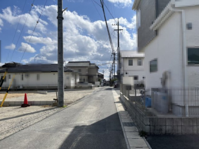 【前面道路含む現地写真】 | 豊田市平山町5丁目土地B区画 | 前面道路北から