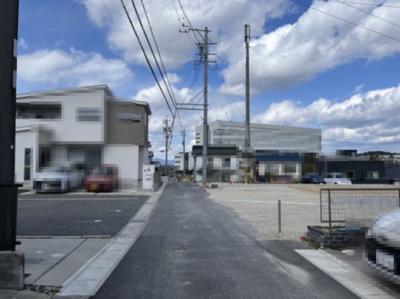 【前面道路含む現地写真】 | 豊田市平山町5丁目土地C区画 | 前面道路南から