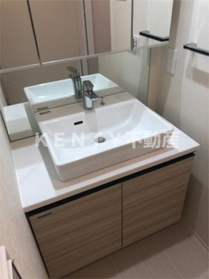 【洗面所】 | メイクスデザイン大森Ⅱ | スペースが確保できる洗面所です