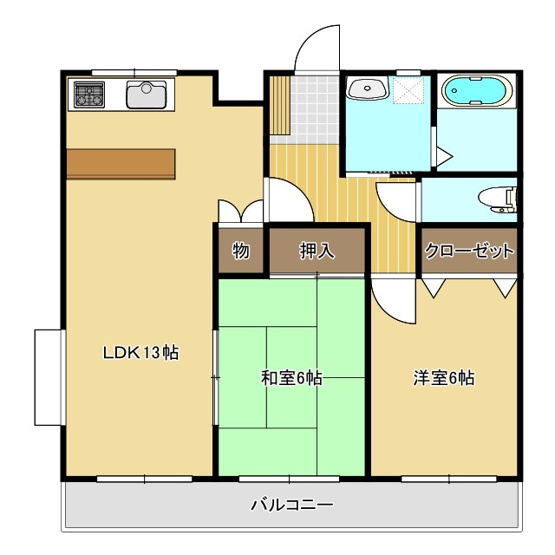 【間取り】 | 美月マンション