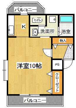 セジュールⅡの間取り