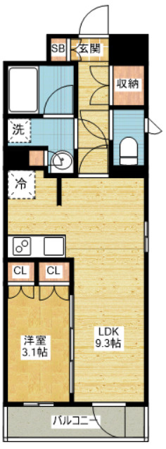 オーパスレジデンス名古屋ステーション｜名古屋市の賃貸ならMy賃貸の間取り|オーパスレジデンス名古屋ステーション