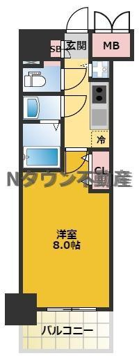 【間取り】 | プレサンス新栄町ギャラント | 間取りです。
