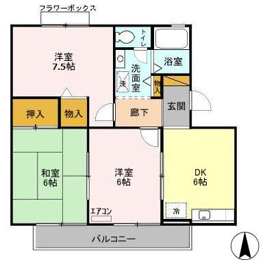 メゾンクレール四番館の間取り