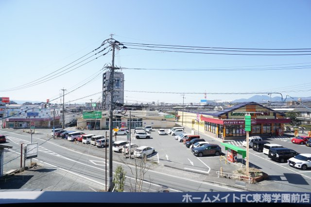 熊本市中央区帯山８丁目のアパートの展望