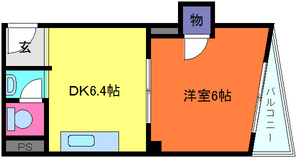 プチシャトー徳井の間取り