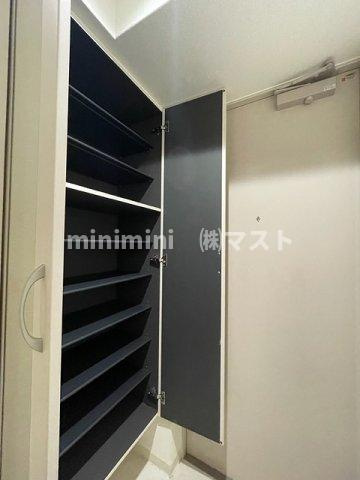 ブラウ上町台の玄関