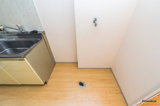 カサ・デ・サチの洗面所|室内洗濯機置き場