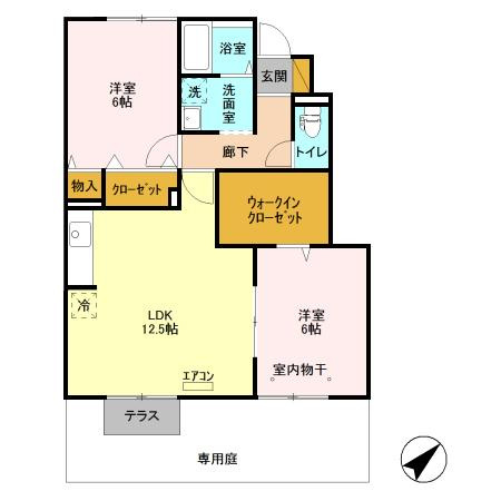 ベルフォーレ成東の間取り