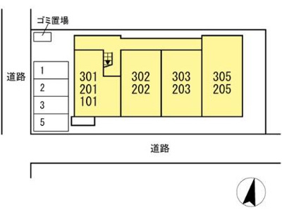 【区画図】 | ローレルハイム | インターネット無料♪