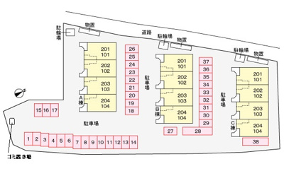 【区画図】 | リバーサイド平塚B