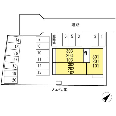 【区画図】 | メゾン　ドゥ　キュンティア