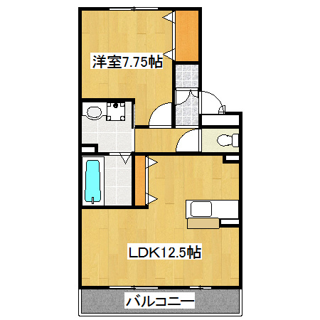 リビングタウン北越谷Bの間取り
