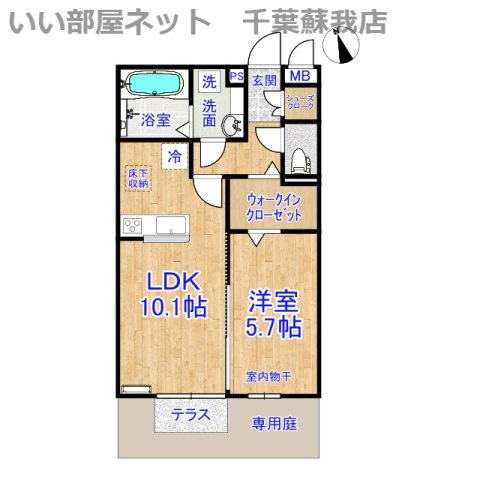 ガーデンハイツ・モッコクの間取り|ひと味違う？不動産屋のイメージを変えたい！『いい部屋ネット千葉蘇我店』へ是非お越しください♪