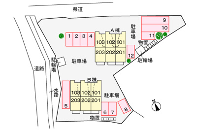 【区画図】 | ヒルハウスB