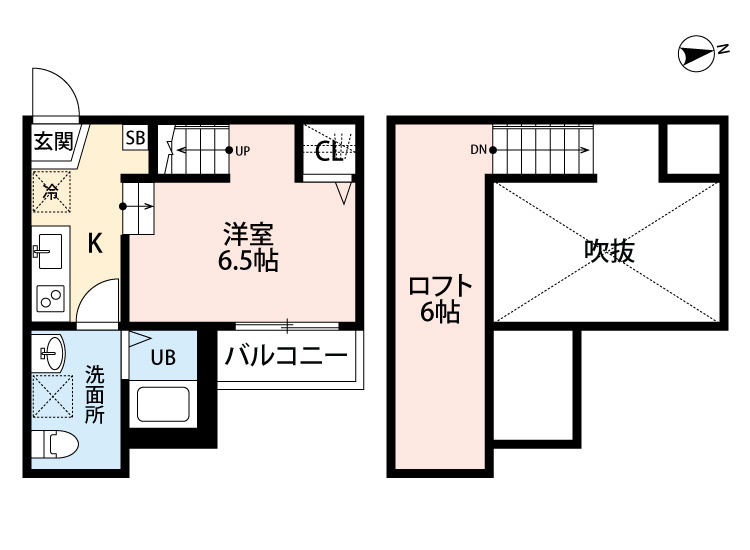 熊本市中央区島崎１丁目のアパートの間取り