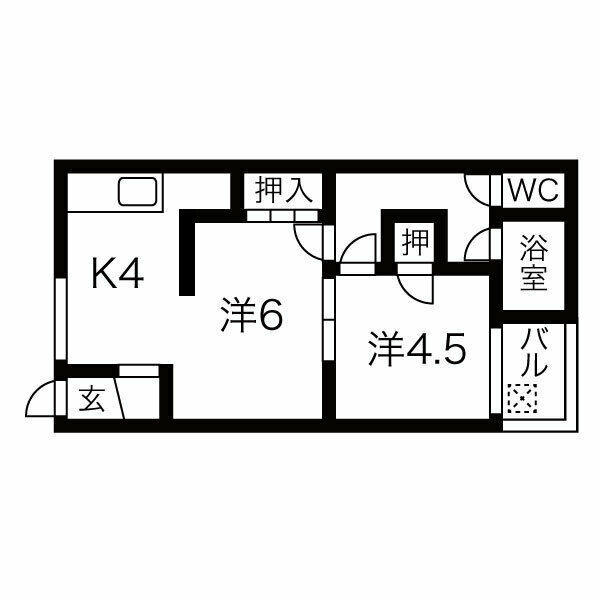 八代ハイツの間取り