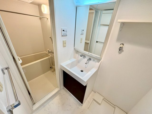 エステムコート名古屋栄デュアルレジェンドの独立洗面台