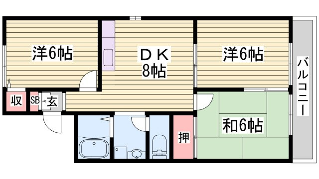 シャルムコートの間取り
