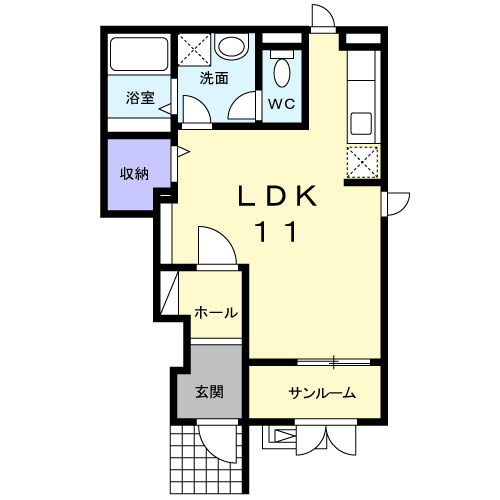 プラシードⅠの間取り|間取図
