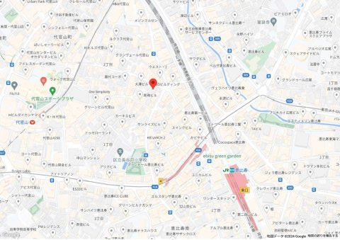 EBISU WEST（恵比寿ウエスト）の地図