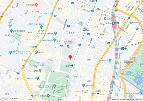 ハリファックス御成門ビルの地図