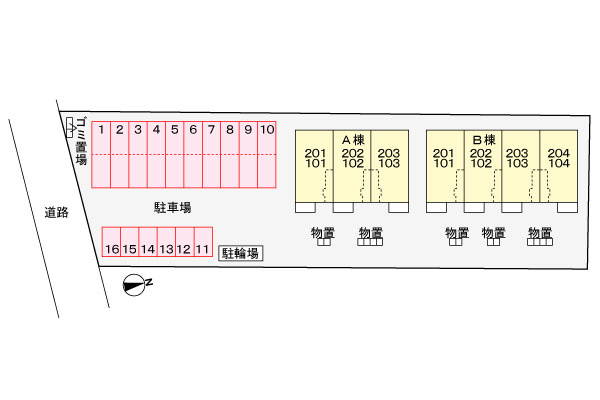 クァルトゥムＦＫ　Ｂの駐車場|駐車場