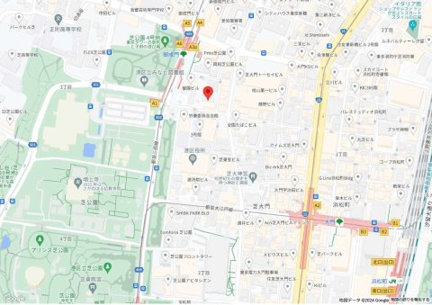 ハリファックス芝ビルの地図