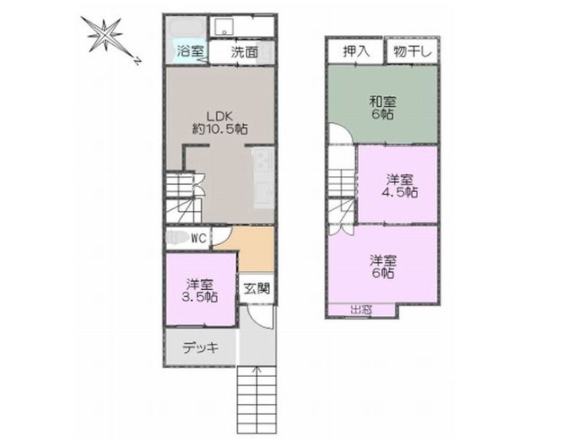 【間取り】 | 山科区大塚元屋敷町　中古戸建