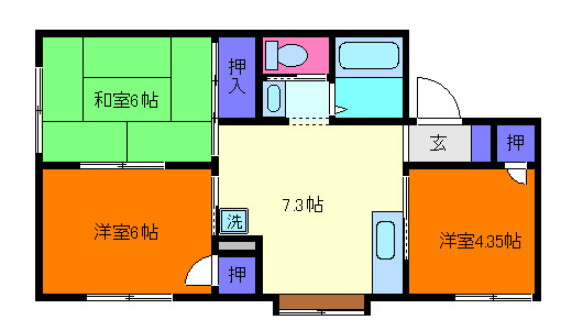 クオリティ篠原の間取り