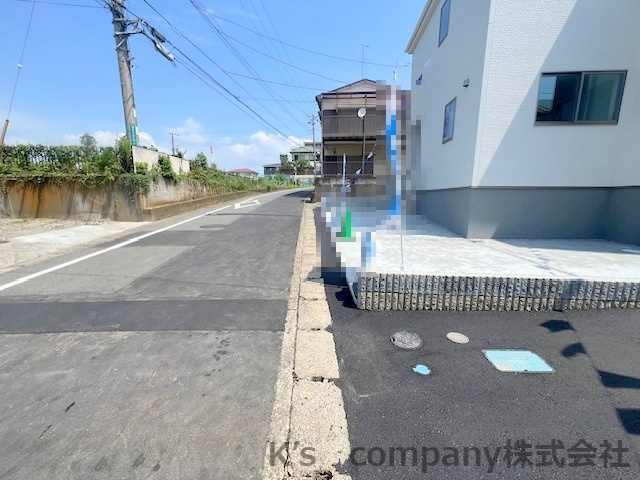 高座郡寒川町岡田3丁目　新築戸建　3号棟の前面道路含む現地写真|前面道路です