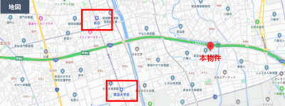 【地図】 | 【木造アパート】草加市八幡町