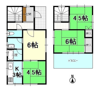 【間取り】 | 戸建　太山寺町