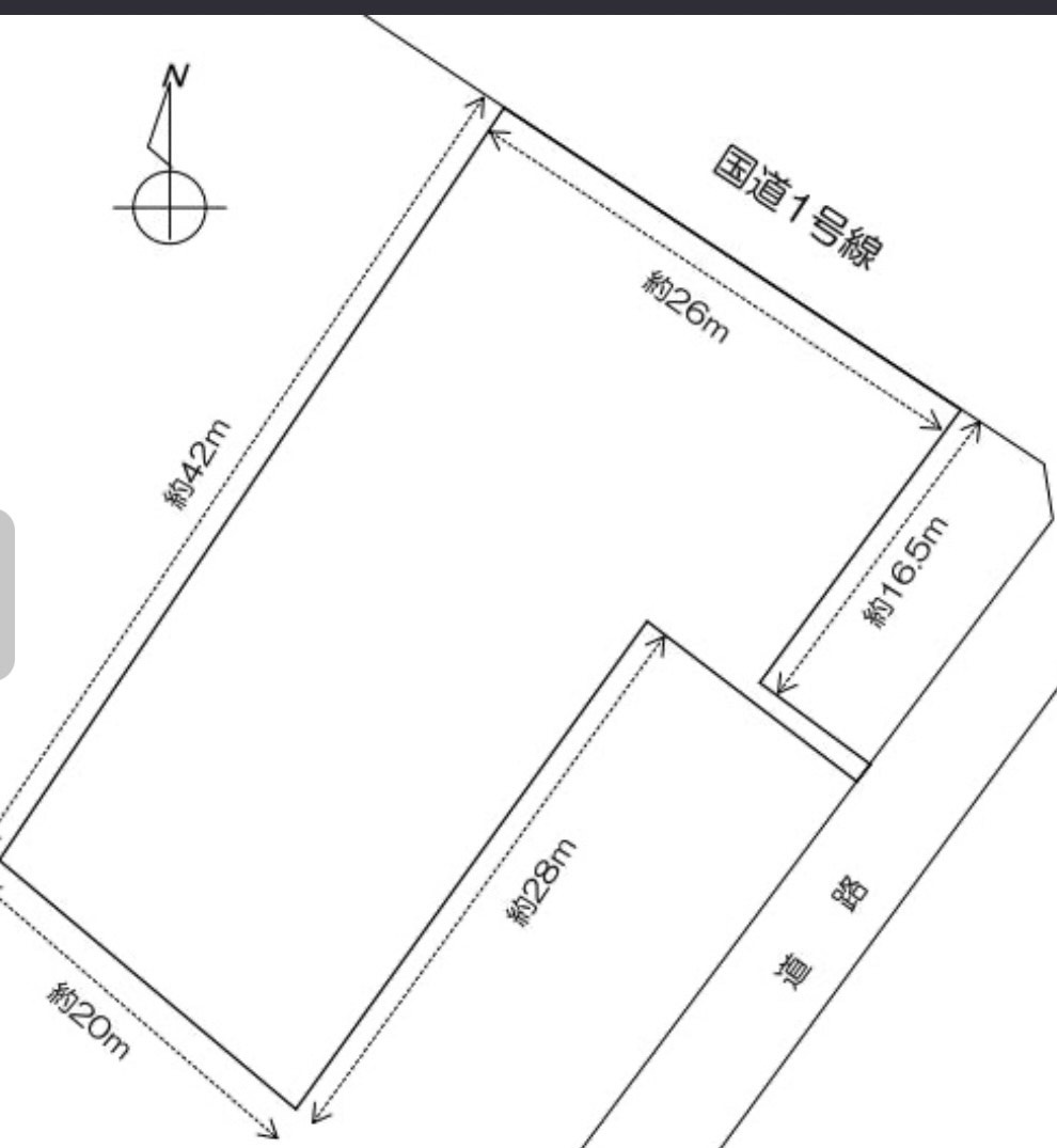 豊橋市瓦町通1丁目（前畑駅）売土地の画像